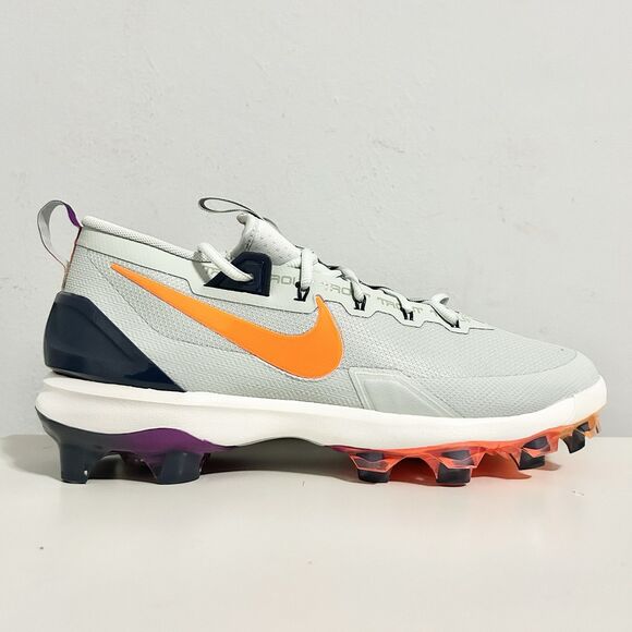 Nike Force Trout 9 Elite MCS “Grey Orange” Men’s Size 11-12.5 Baseball Cleats - Picture 2 of 9